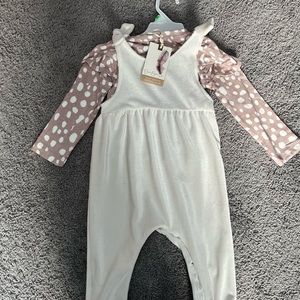 Jessica Simpson polka dot easy snap Romper